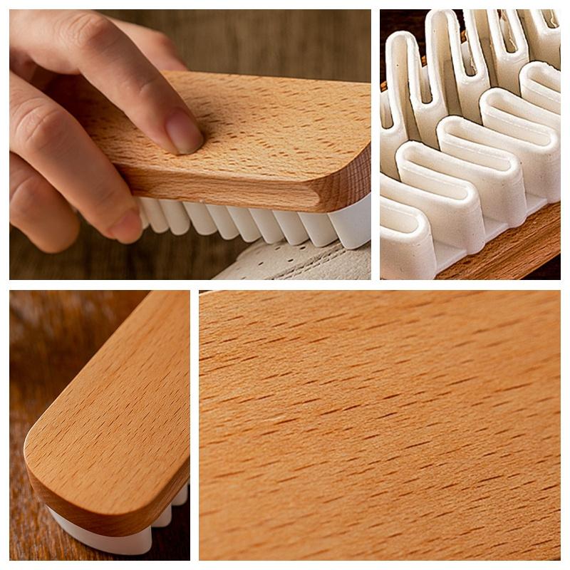 Suede Shoe Brush Plastic Handle Cleaning Stain Eraser for Suede Nubuck Material Boots Cleaner Refresher Tool