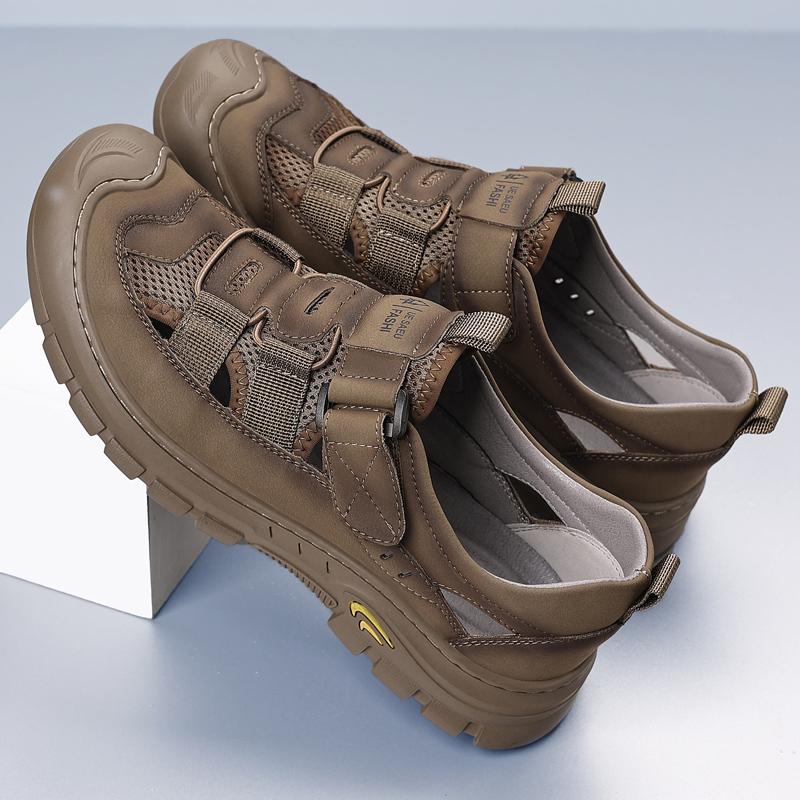 Fashion New Design Men Wading Aqua Shoes Athletic Outdoor Sandals Anti-Slip Rubber Sole Hiking Sandals Quick-Dry Beach Shoe Summer Flats