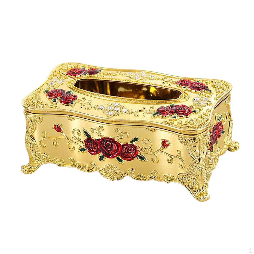 Creative European Square Rectangular Tissue Box Decorative Cover Bathroom Holder Car Office