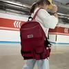 Schoolbag Junior High School Backpack College Student Large Capacity Schoolbag Primary School Student Light Leisure Backpack Travel Backpack