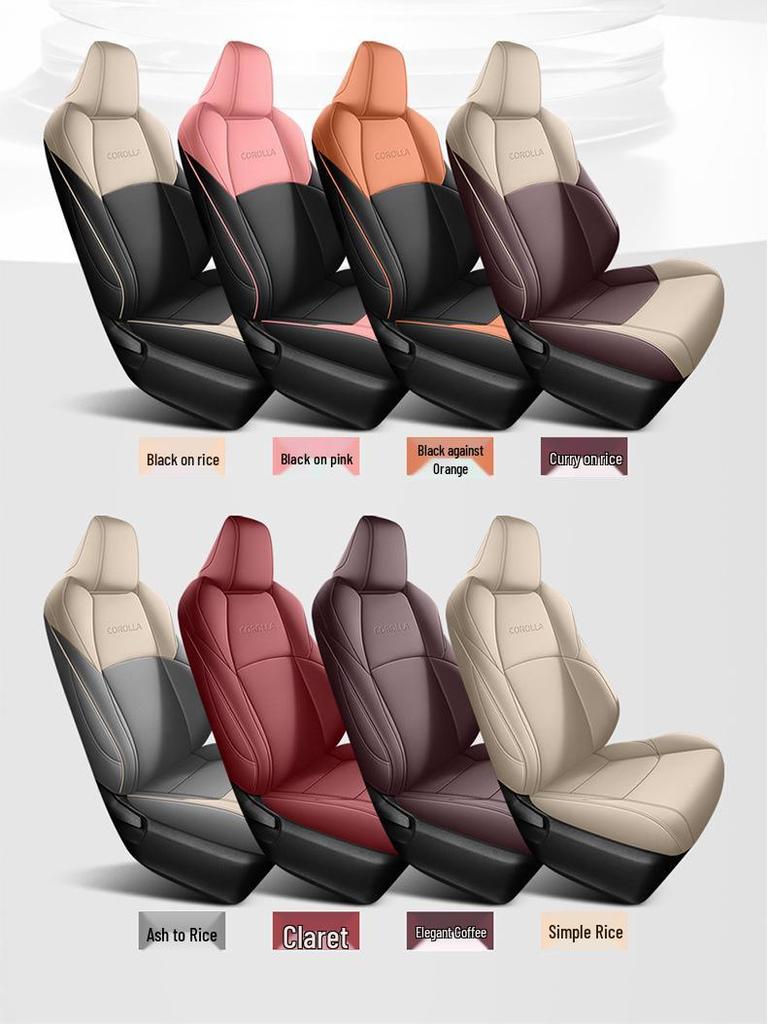 Universal All-Season Seat Covers for Toyota Corolla, Fits Dual-Engine Models, Fully Enclosed Car Seat Cushions