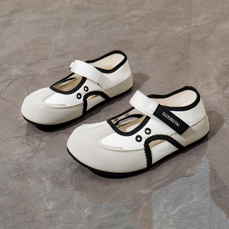 

2025 Летние повседневные туфли Мэри Джейн - Женские дышащие удобные повседневные туфли на липучках с вырезами 40 белый