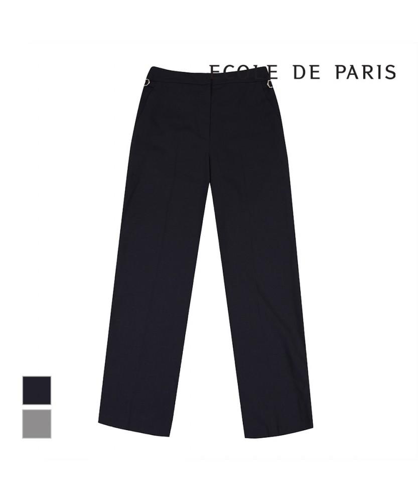 ECOLEDEPARIS Straight Pants With Buckle_Rb35Wpam13Z