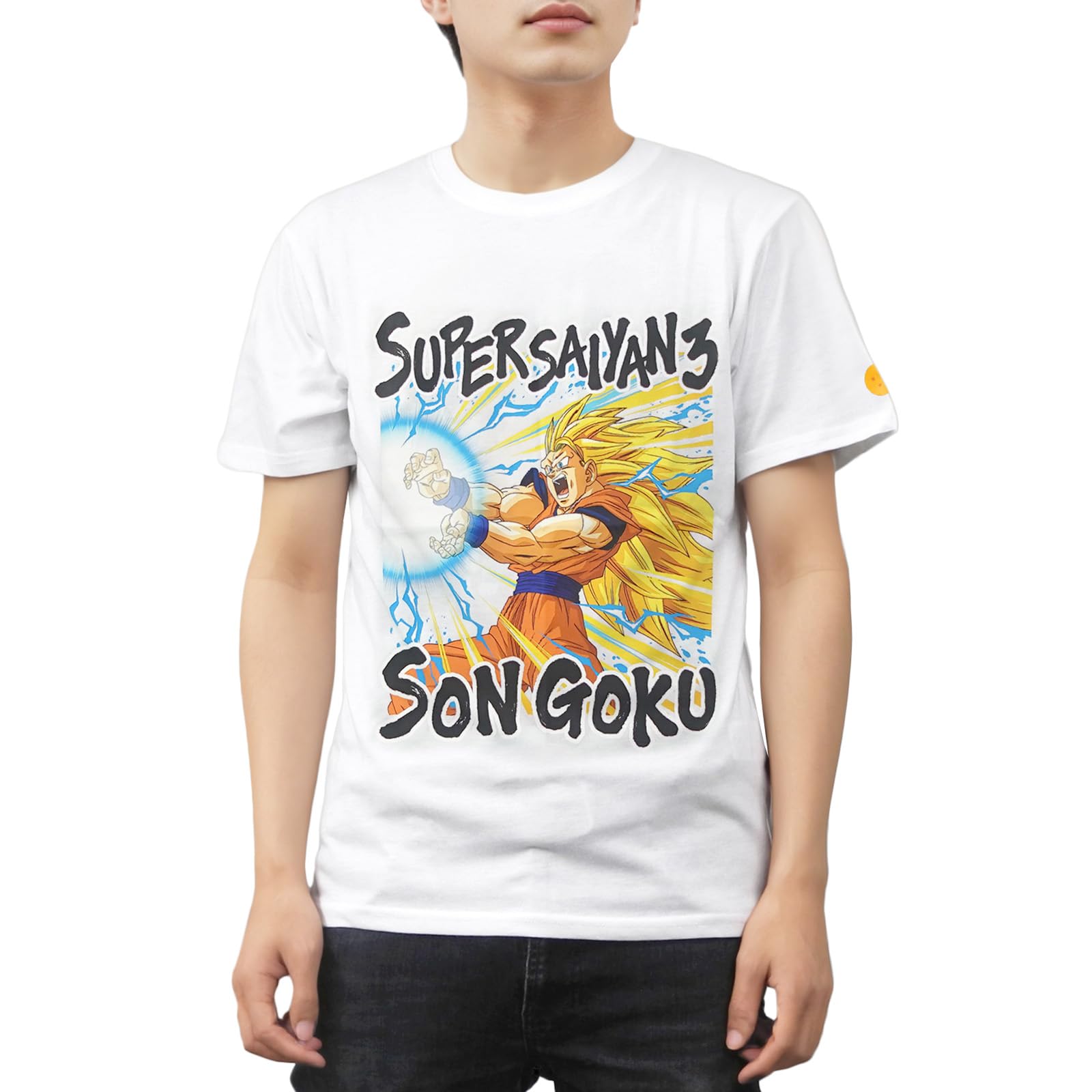 

Fine Plus Dragon Ball T-Shirt, Short Sleeve, Goku Kamehameha, Character Merchandise