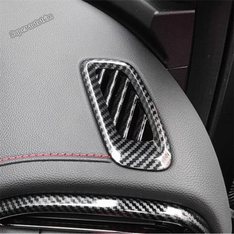 Dashboard Front AC Air Conditioning Outlet Vents Frame Cover Trim For GAC Trumpchi Empow  - 2025 Carbon Fiber Accessories