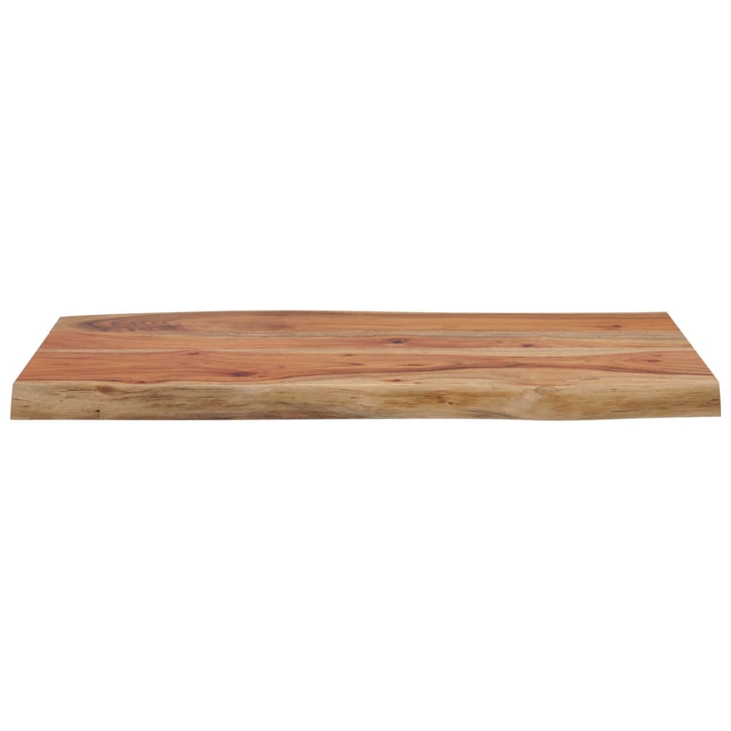 Tischplatte 70 x 40 x 2,5 cm Rechteckig Massives Akazienholz Baumkante