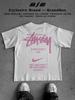 Oversized Stussy Print On Back T-shirt