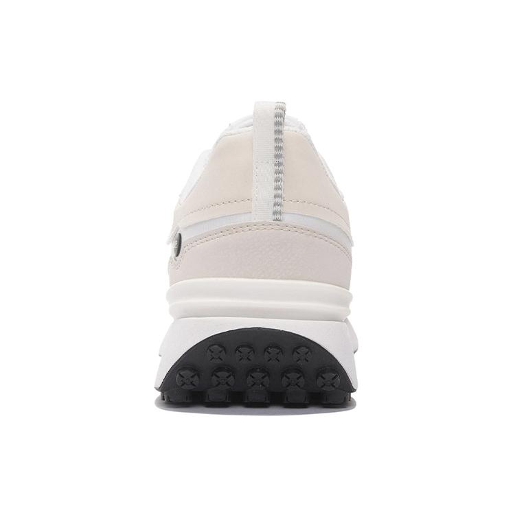 New LiNing Fangyuan Classic Cushioning Anti Slip And Wear Resistant Low Top Sports Casual Shoes Women's White Sand Gray AGCS018-1