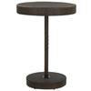 Garden Table - VIDAXL - Brown - 75.5x106 Cm - Wicker Resin - Powder-coated Steel