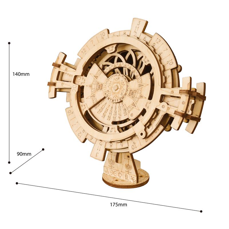 Creative DIY Perpetual Calendar Wooden Model Building Kits Assembly Toy Gift for Children Adult