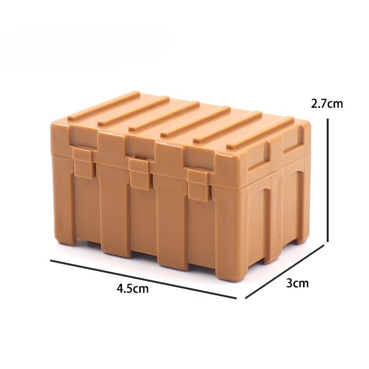 

Военные принадлежности можно положить куклы собранные раскладушка оружие коробка шесть цветов дополнительные детали игрушка строительный блок