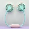 Portable Cartoon Pocket Fan: USB Rechargeable, Hanging Neck, Desktop Use, Ideal for Students & Outdoor Activities