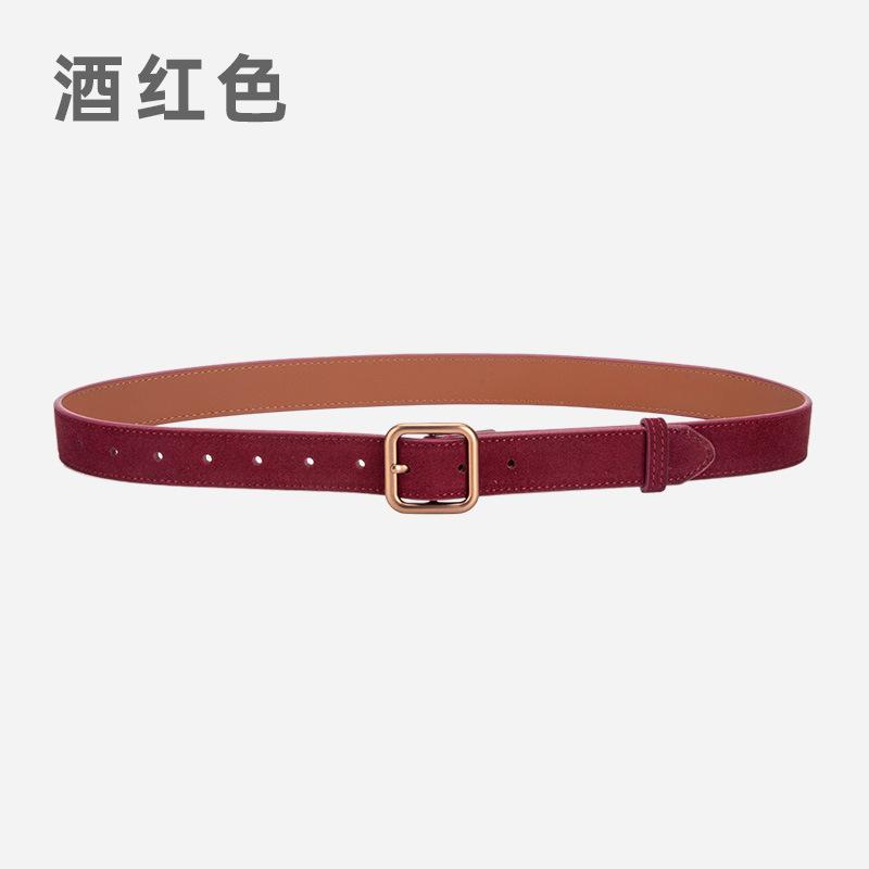 Wind Belt Ladies Belt Frosted Velvet Decorative Jeans Dress Belt Women
