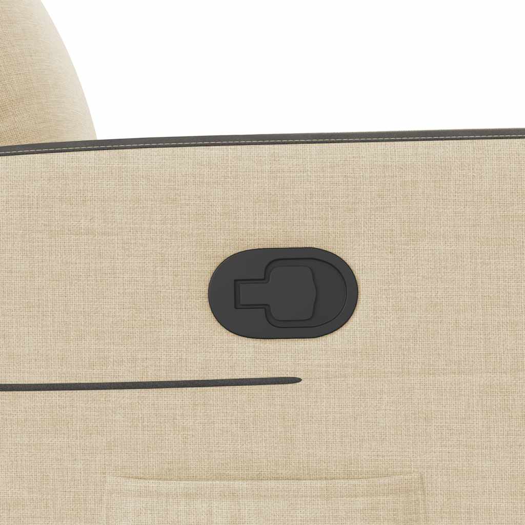 Cream Fabric Recliner Chair