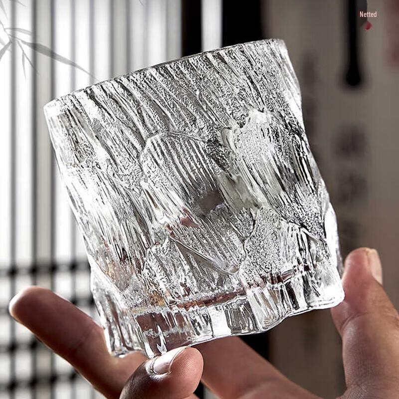 Zopuu Crystal Ice-Patterned Multi-Purpose Glass Cups (6-Pack)