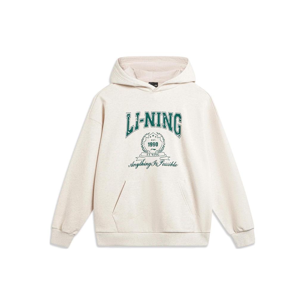 Li Ning Sports Life Collection Sweatshirt Unisex Heather Gray Tile Gray AWDTB43-3