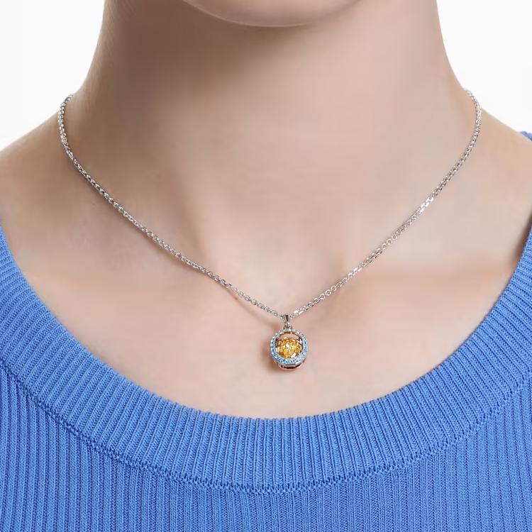 Swarovski Chroma Serie Exquisites Elegantes Halsband Damen Halskette Silber 5648447