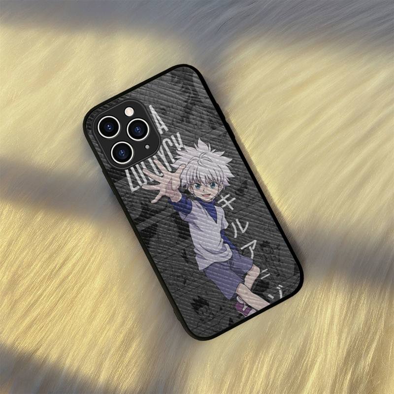HUNTER X HUNTER Killua Zoldyck Anime Phone Case Hard Leather Case for iPhone 11 12 13 Mini Pro Max 8 7 Plus SE 2020 X XR XS