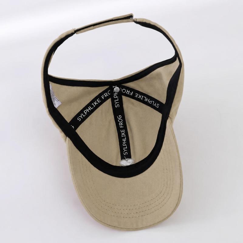 Offene Baseballkappe für Mädchen mit Öffnung für den Pferdeschwanz und Herzstickerei, Sonnenschutz-Visierhut für Kinder Sommer Outdoor Tägliches Reise-Wear