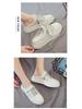 2022 Women's Trendy Half-Open Toe White Slippers - Casual Summer Cool Closed-Toe Fashion Footwear