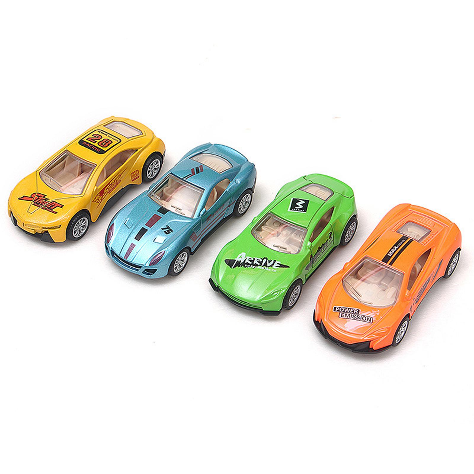 

(H0826)Описание продукта Наш набор игрушечных машинок из сплава с откидным механизмом включает в себя в общей сложности 4 синий/красный