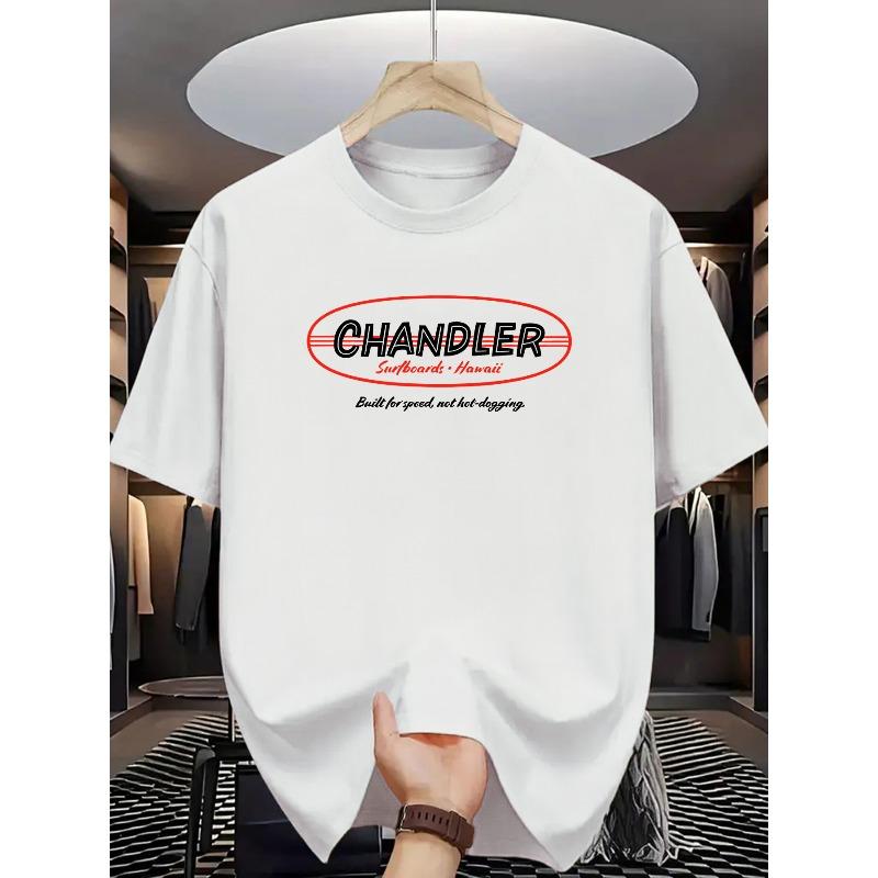 

European sizes The CHANDLER Surfboard Hawaiian Print Short-Sleeve T-Shirt Is Stylish And Casual, Perfect for Surfing Enthusiasts 4XL білий
