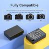 ENEGON Kompatybilny z dwiema ładowarkami Micro USB dla aparatów Canon EOS Rebel EOS EOS i 9000D Digital SLR LP-E17 R100, R50, RP, R10, R8, T8i, T7i,