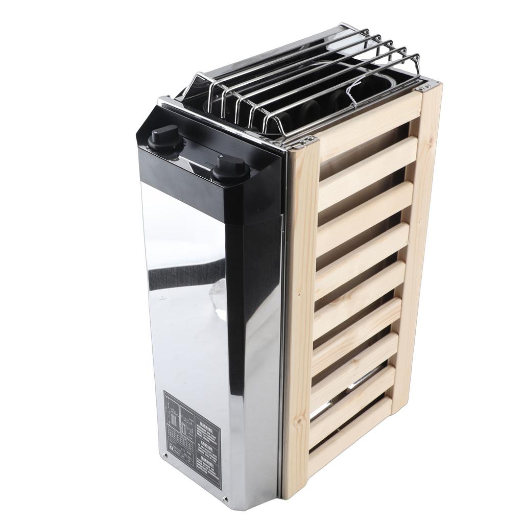Nerezový saunový ohřívač 3,6 kW, vnitřní ovládání, topidlo pro domácí hotelové parní lázně