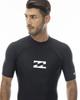 High Neck Short Sleeve Logo Rash Guard