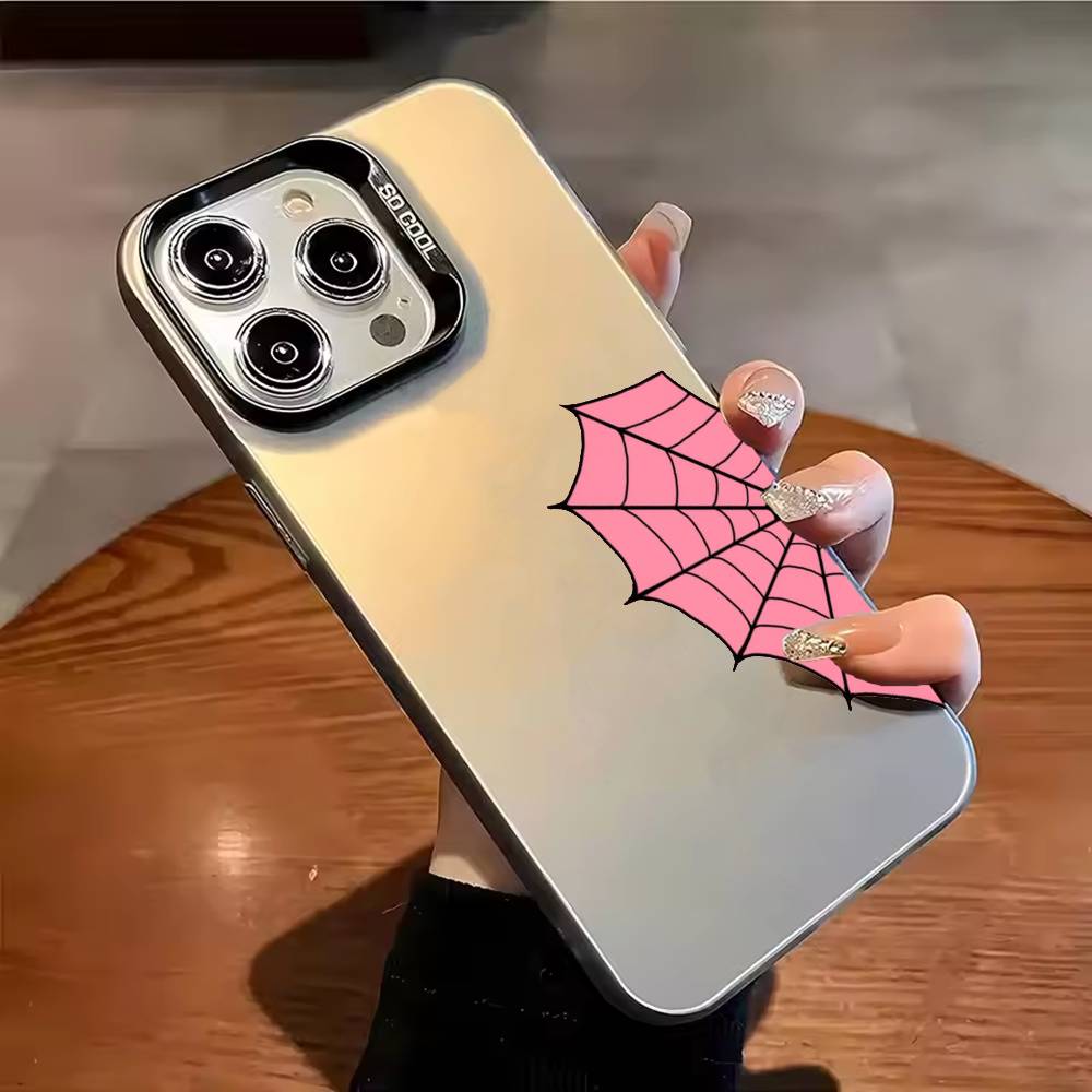 Red and Blue Couple Wallpapers Phone Case For iPhone 17,16,15,14,13,12,11,Pro Max,Plus Candy Silver Cover