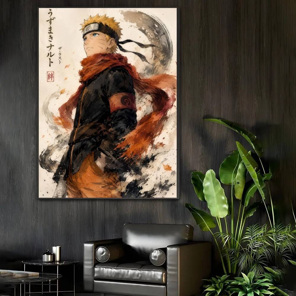 NARUTO Japan  Good Quality Prints and Posters Waterproof Paper Sticker Coffee House Bar Posters Wall Stickers