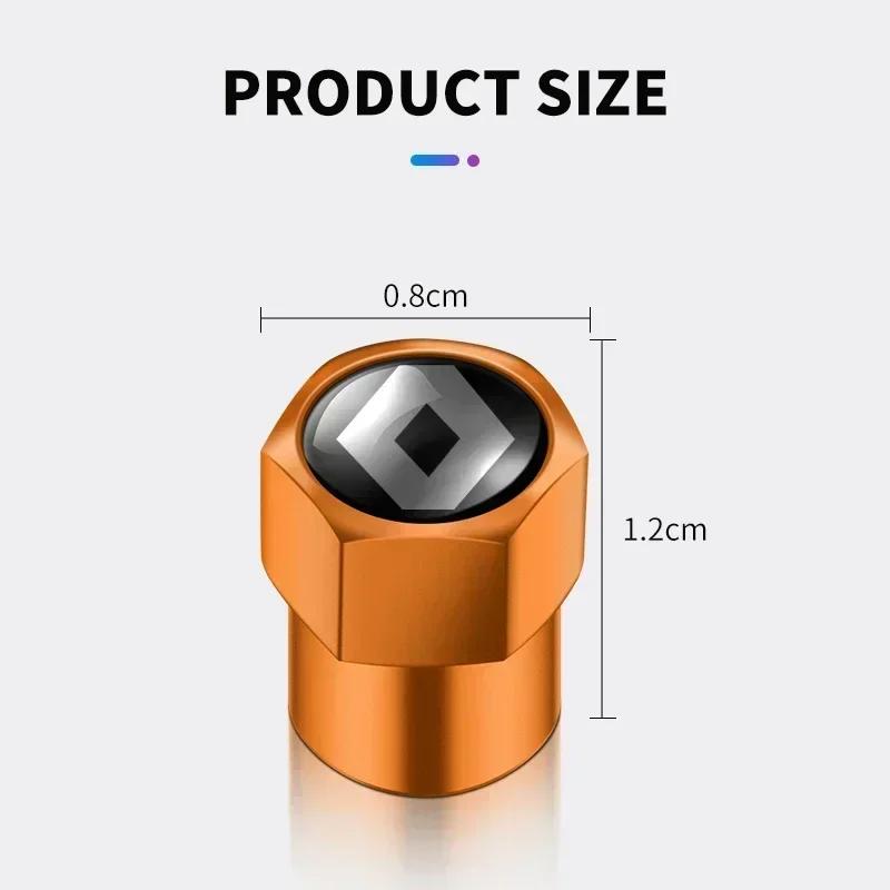 2026 Gorące Do Kołpaków Renault 4 szt./zestaw Metalowe Pokrywki Zaworów Powietrza Opon Samochodowych Do Renault Clio Fluence Captur Megane Ko
