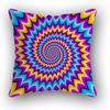 Sofa Bed  Square Pillowcases Home Decor Colorful Swirl  Bedroom Rainbow Decorative