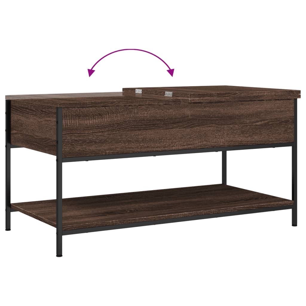  Coffee Table, Brown Oak, 100x50x50 Cm