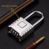 Metal Heavy Duty Padlock 4-Digit Number Combination Rust Proof Password Pad Lock Waterproof Safely Security Lock