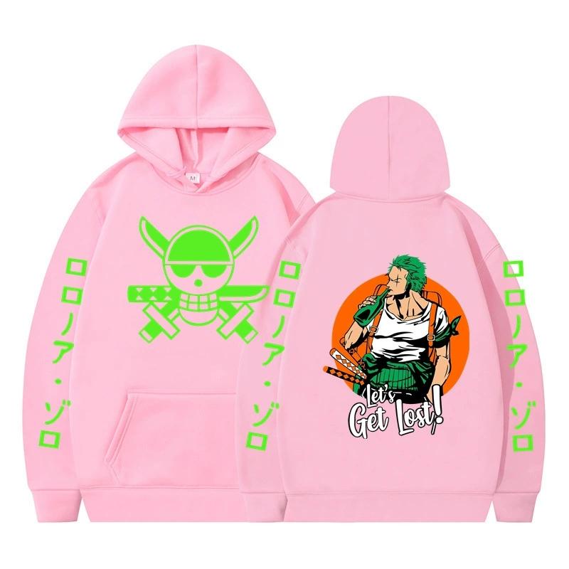 Anime ONE PIECE Men Women Hoodies Autumn Casual Pullover Roronoa Zoro Hoodie Fashion Hip Hop Sweatshirt Clothes