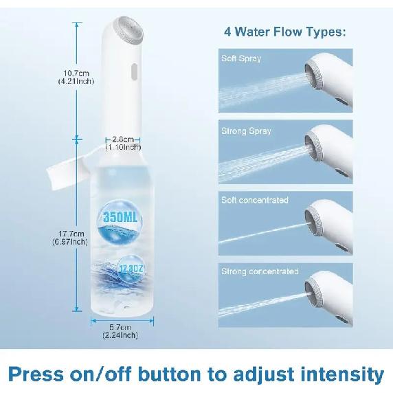 Electric Portable Travel Bidet Rechargeable Personal Bidet Sprayer Handheld Butt Shower for Women Men Hygiene Cleaning, Postp