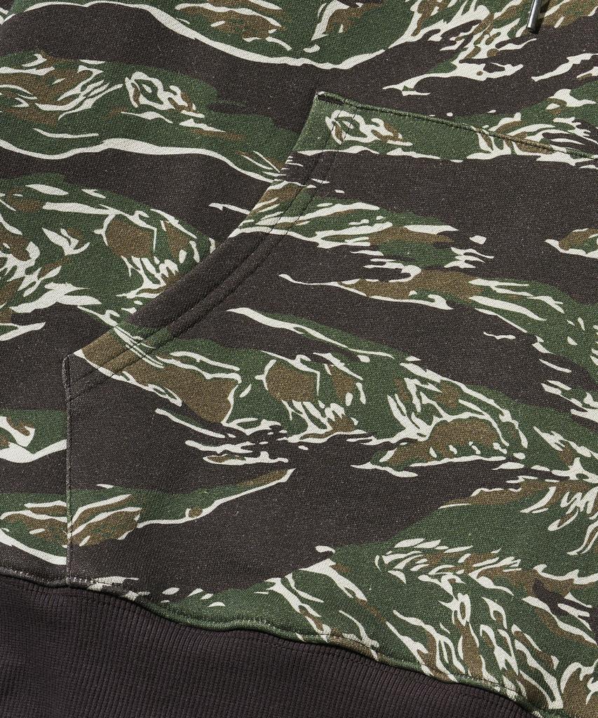 Camo Pattern Hoodie - Black