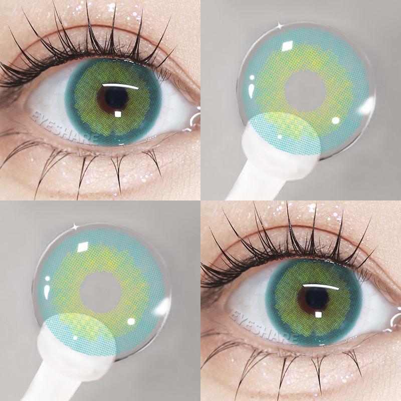 Eyeshare 1 Pair Gray Brown Colored Contact Lenses for Eyes Beautiful Natural Pupil Soft Contacts