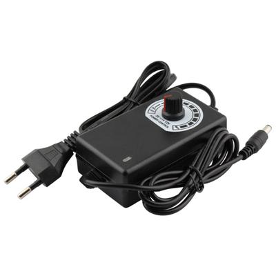 3V-12V 2A 24W Adjustable Power Supply Adapter Motor Voltage Regulator US/EU Plug