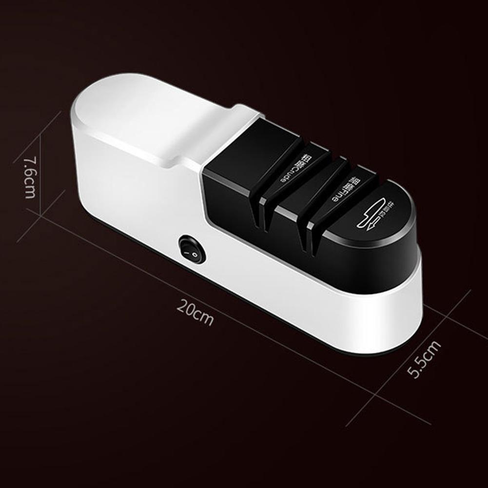 1pc Sharpener 20x7x5cm Electric Sharpener Features With Convenient Sharpening Station For Kitchen Knives Accessories Abrasive