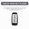 Leather Car Key Case Smart Remote Fob Protector Cover Auto Accessories For Hyundai Genesis GV70 GV80 2021 2022 G70 G80 2023 2024