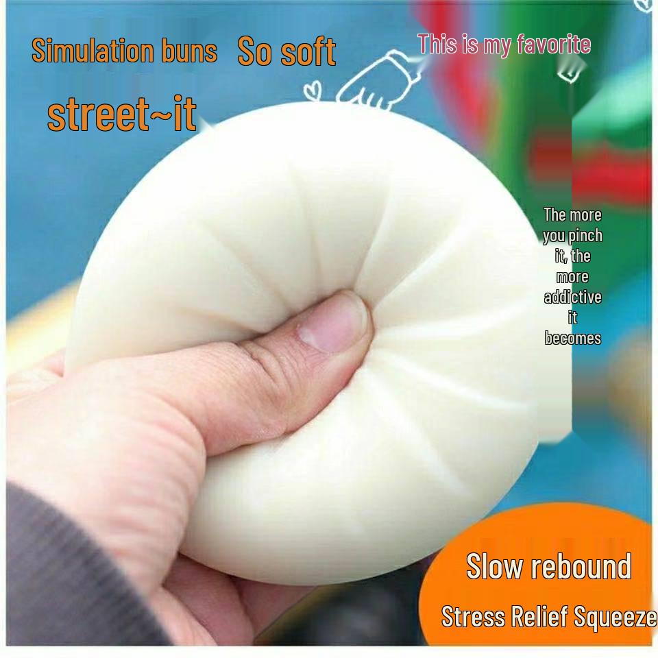 Cross-Border Decompression Toys: Fluid Egg Yolk Pastry, Hamburger Vent & Squirrel Cup. Slow Rebound, Pinch & Squeeze for Stress Relief.