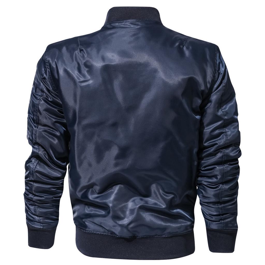 Men's Casual  Winter Jacket Stand Collar Military Clothing Zipper Coat