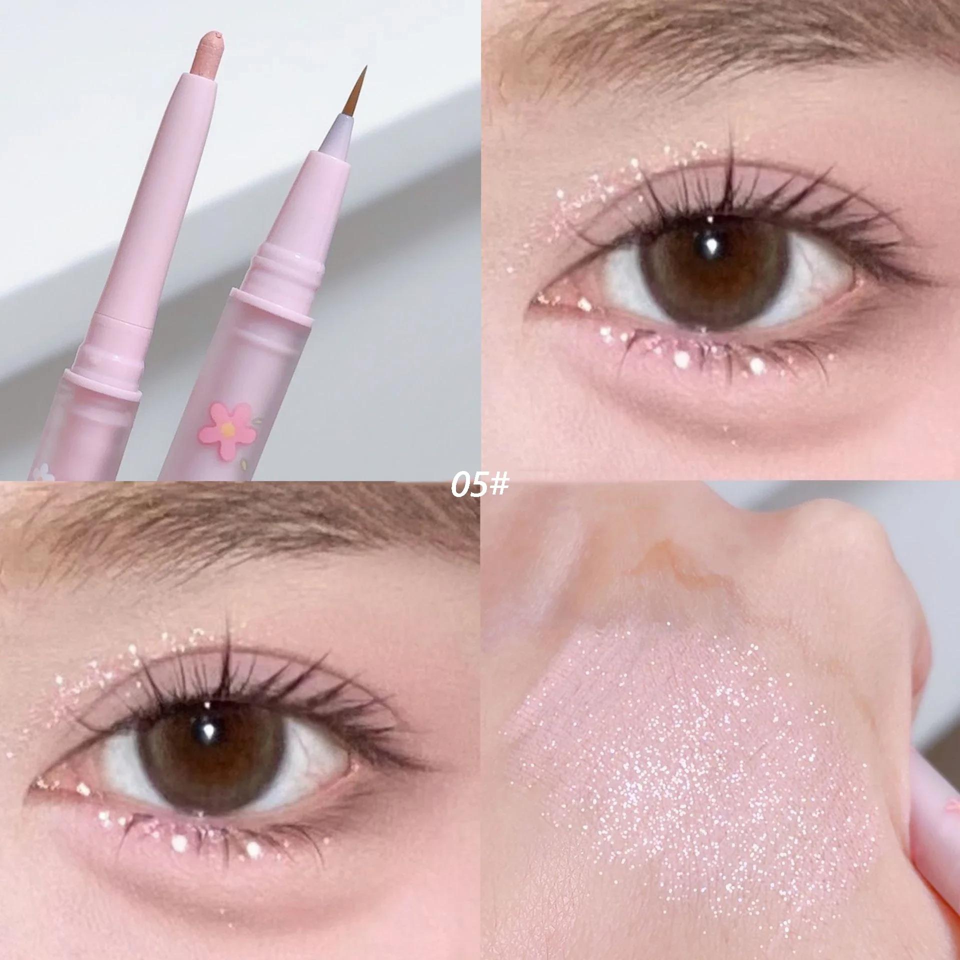 

Double Head Aegyo Sal Eyeliner Liquid Down To Shadow Pencil Eye Highlighting Eyeshadow Stick Natural Big Eye Makeup Gel Pen 0.3g