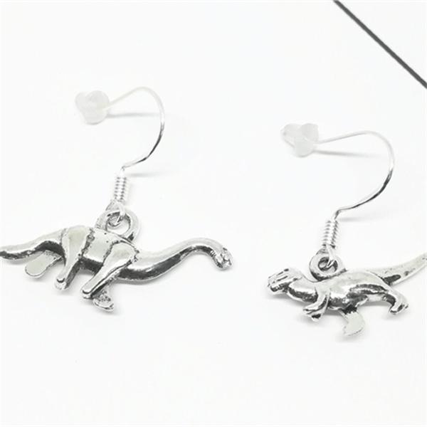 

Асимметричные серьги, серьги бронтозавра, динозавры с длинной шеей, тираннозавр рекс