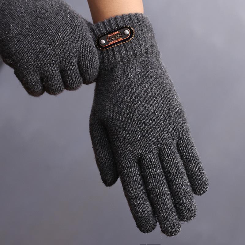 1 Pair Touchscreen Gloves for Winter, Warm Knitted Thermal Gloves for Outdoor Cycling, Driving & Use