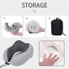 U-Shaped Pillow With Eyemask Earplugs Storage Bag,Travel Memory Foam Neck Pillow,Adjustables Neck Guard Pillow For Home/Travel
