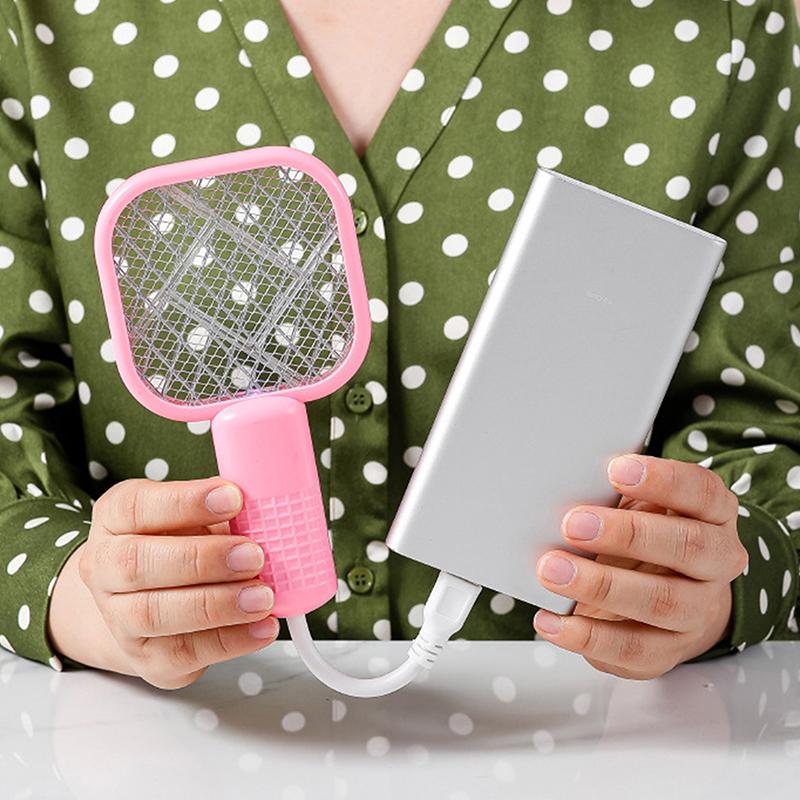 Usb Mosquito Swatter Trap Pest Control Mini Electric Shock Insect Racket Portable Uv Light Fly Bug Zapper Summer