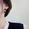 Silver Needle Irregular Crystal Geometric Earrings Light Luxury Niche Temperament Earrings Cold Style Fashion Versatile Earrings